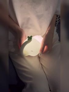 USB Rechargeable Elephant-shaped Night Light Silicone Pat Lamp For Sleeping Portable Induction Design Creative Bedside Stand