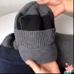 LEBIH AMAN BAYAR DI RUMAH - Topi Beanie Rajut Musim Dingin Hiking Camping Naik Gunung Winter Knitted Wool Caps Tebal