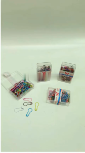 Peniti Labu Colorful Box Mika Peniti Bohlam Warna Warni Pin Aksesoris Hijab Safety Pins Baju Anti Nyangkut