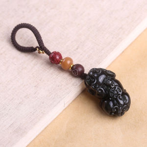 จี้รถยนต์หินอัลพาค้าสีดำ 2026 ใหม่ จี้รถยนต์ จี้กระเป๋าผู้ชายและผู้หญิง จี้หินคริสตัลทอด้วยมือ จี้รถยนต์สุดสร้างสรรค์ จี้รถยนต์