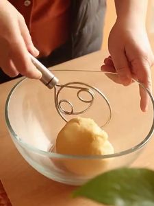 MixHome Whisk Flour Mixer Stainless Steel Bread Making Tools Kitchen Baking Tools