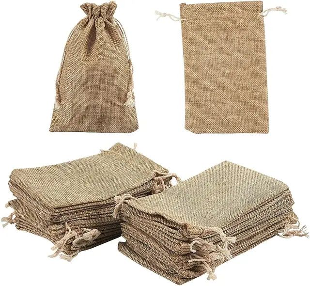 Burlap Drawstring Natural Linen | Lazada PH