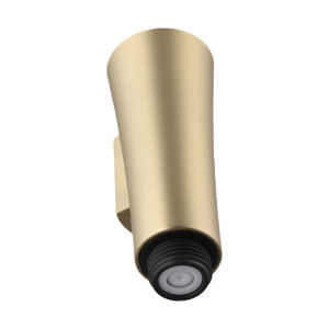 2-Function Sink Faucet As Shown In The Figure Brushed Gold Faucet 1.8 GPM Flow Rate ABS Construction Easy Installation Design