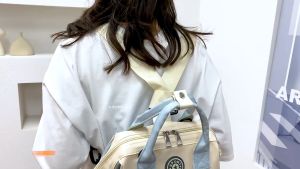 Balo Túi Xách Bỉm Sữa Giữ hống Thấm Nước Đựng Cơm Văn Phòng Cho Mẹ Bé HQ