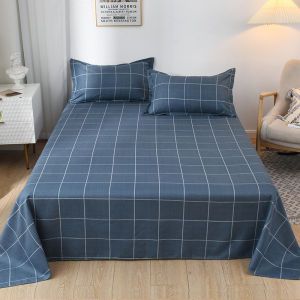 Four Seasons Washed Cotton Flannel Bed Sheet Single Piece 1.5m 1.2m Single Bed Student Dormitory Quilt Modern Simple Double