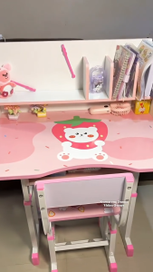 SUNNY Study Table For Kids Boys&Girls Table Childrens Student Study Desk With Chair Set Combination Child Writing Desk