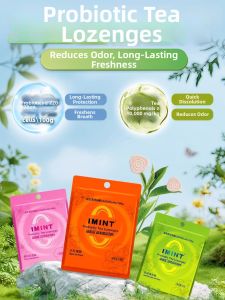 IMINT | Sugar-free Probiotic Tea Pastilles Zero Fat Oral Freshener