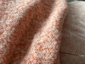 ผ้าขนสัตว์หนาปะการังถักแบบมีสามมิติสำหรับทำเสื้อโค้ท DIY ผ้าขนสัตว์สำหรับทำเสื้อโค้ทแบบมีสามมิติ