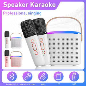 DISOUR Y1 K12 Wireless Dual Microphones Karaoke Machine KTV DSP System Bluetooth 5.3 PA Speaker HIFI Stereo Surround With RGB Colorful LED Lights Support TF Card Play 3.5 AUX Headphone Monitoring For Home Party/Christmas/Birthday/Kids Gift - Lazada