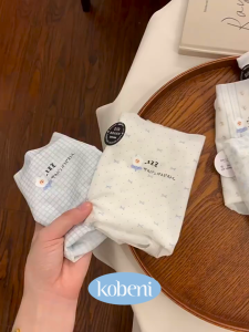 KOBENI กางเกงชั้นในไร้ตะเข็บ กางเกงชั้นในผ้าไหมน้ำแข็งสำหรับผู้หญิง ทรงบาง เป้า 7A ป้องกันแบคทีเรีย กางเกงชั้นในผู้หญิง