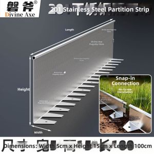 JOSEN LIGHTING | Stainless Steel Thickened Third Generation Grass Stone Barrier Strip
