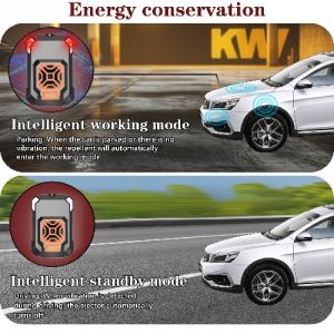 Smart Mode Ultrasonic Rodent Repeller Type-C Powered Home & Car Pest Control