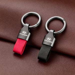 Hyundai | Car Key Ring Waist Buckle Suede Keychain Pendant For Hyundai IONIQ Sonata Elantra Grandeur i20 i10 SantaFe i30 Palisade Bayon