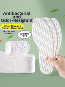 LINGMIAO | Antibacterial Odor-resistant Disposal Insoles Female Use Breathable Moisture Absorbent Soft Bottom Comfort