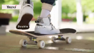 Yowxii Complete Double Kick Skateboard for Kids & Adults Four Wheel Beginner Skateboard Outdoor Thickened