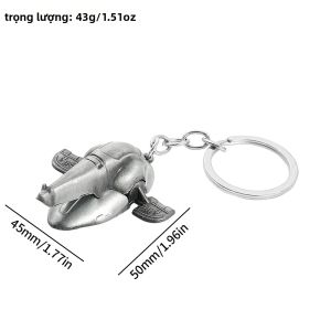 Takara Tomy | Vintage Tàu Móc Khóa Kim Loại Mặt Dây Chuyền Sáng Tạo Xu Hướng Móc Khóa Phụ Kiện Dành Cho Người Hâm Mộ Phim Ngoại Vi Cosplay Quà Tặng