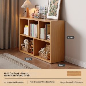 ZHUOHE | Free-standing Wall-adjacent Storage Cabinet For Living Room Book Shelves