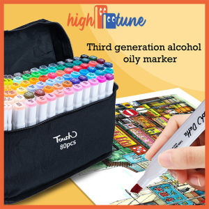 Hightune Colorful Sketch Markers - Set of 36/48/60/80 Dual Tip Touch Markers