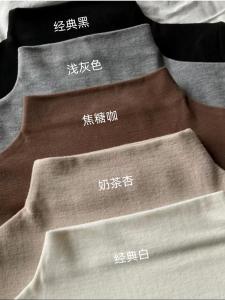 Modal Bottoming Shirt Women 2024 Fall and Winter Warm Slim-Fit Figure Flattering Pure Color Elegant Tops Women Turtleneck T-shirt