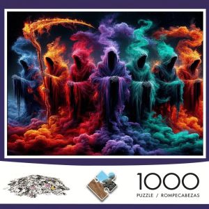 Kayou | 1000pcs Colorful Shiny Puzzle Suitable for & Families - Intermediate Challenge with Portable Rectangular Box