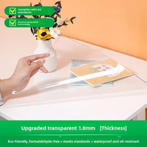 Elementary School Student Desk Mat Tablecloth Waterproof Oil-Proof Disposable Study Work Desk Desk Transparent Cover Crystal Scraper