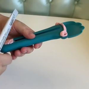 Pet Feeding Spoon Wet Creamy Cat Treat Stick Cat Snack Feeders Pet Wet Food Scoop Squeezer Plastic Safe Non-Toxic