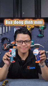 Búa nhổ đinh mini 220g WADFOW WHM33D8 búa cầm tay đầu búa 8oz. đầu búa được xử lý nhiệt sử dụng thép carbon tay cầm hai màu chống trơn trượt