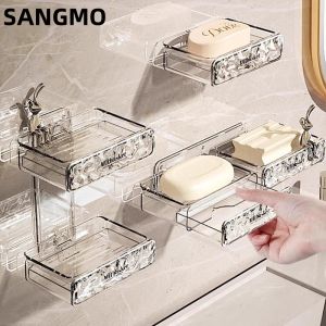 RUANFU | Wall Mounted Waterproof Bathroom Soap Box Dual Layer