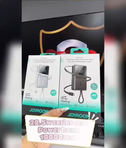 Power Bank Joyroom JR-PR1 10000mAh 22.5W Pengecas Pantas 3C Certified | Built-in Type-C Cable for iPhone 15 16 Samsung