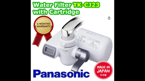 PANASONIC TK-CJ23 FAUCET WATER FILTER completed with a TK-CJ23c1 cartridge (Made in Japan)