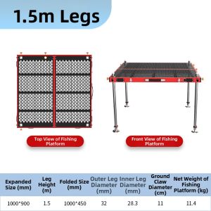 JIAZHIDIAO | Non-shaky Foldable Multi-function Fishing Platform