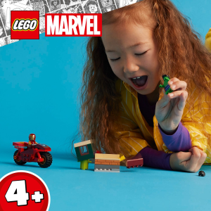 LEGO Super Heroes 76287 Iron Man with Bike and The Hulk (68 Pieces) Super Heroes Toys (4 Tahun+)