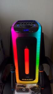 รุ่นใหม่ล่าสุด!! ลำโพงบลูทูธ 8นิ้ว(2ดอก) แถมไมค์ลอย2อัน มีไฟLED ยี่ห้อSKG รุ่นSR-207 เสียงดีไฟสวย [มีรับประกัน 1 ปี] ลำโพง Skg Skg Sr 207 รีวิว - Lazada