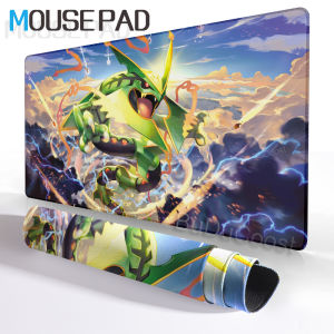 Bandai | Pokemon Mega Rayquaza Large Gaming Mouse Pad Non-Slip Rubber Desk Mat Keyboard Carpet for PC Laptop Gamer Playmat Office Micepad