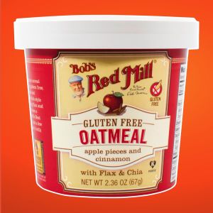 Bobs Red Mill Gluten Free Apple Cinnamon Oatmeal Cup| ถ้วยข้าวโอ๊ตแอปเปิ้ลอบเชยปราศจากกลูเตน67g | Sunshine Market