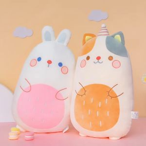 Rabbit/ Cat/ Fox Space Cotton Soft Stuffed Toys Cute Dolls Birthday Gift Girlfriend Sleeping Bolster Toys 猫猫兔子太空棉娃娃