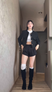 NOIRE’ BOOTS รองเท้าบู๊ทยาวหนังแกะ พื้นนุ่มพิเศษ ลดปวดหลัง