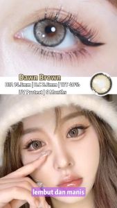 MYSTICEYES FOG PEARL SERIES Softlens Normal Diameter 14mm Gratis Tempat Soflens