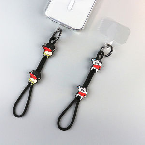 New Arrival Crayon Xiaoxin Wrist Mobile Phone Lanyard Female Elastic Phone Case Lanyard Exquisite Mobile Phone Charm Short Carrying Strap
