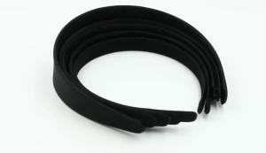 1pc Black Full Wrap Cloth Plastic Headband 1.5-4mm Wide Headband Base for Women DIY Headwear Jewelry Making Accessories