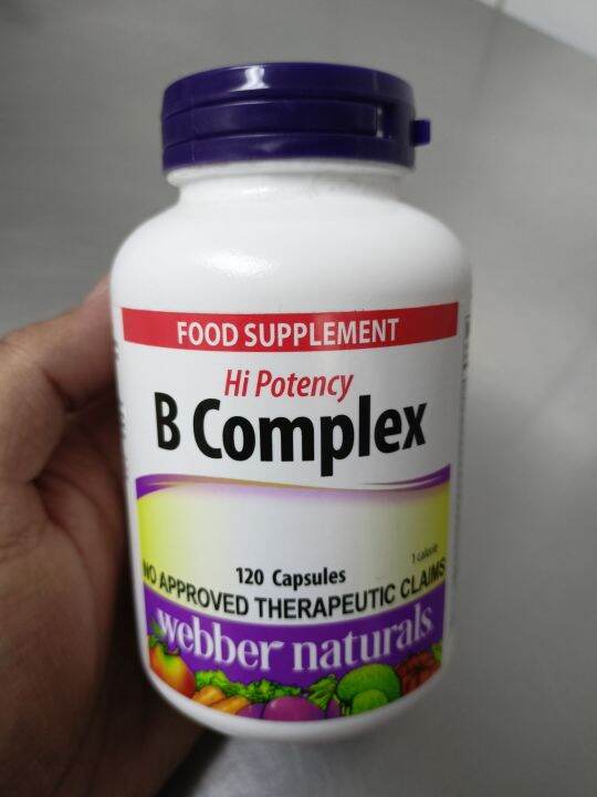 Webber Naturals Hi-Potency B-Complex 120 Capsules | Lazada PH