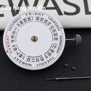 Cơ Chế Đồng Hồ Cơ Tự Động Miyota 8285 Hai Bộ Chuyển Động Hiển Thị Ngày Tháng Bánh Ngày Màu Trắng Chữ Số Tiếng Anh 21 Chân Kính 21.600 Vòng/phút