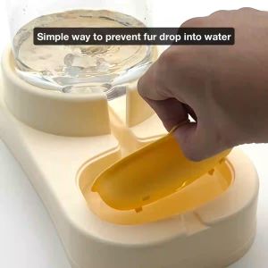 Pet Automatic Dispenser Dog Cat Drinking Food Feeder Bowl Large Capacity Cute Storage Bucket