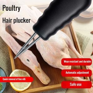 【Original+In Stock】Chicken Plucker MachineHandheld Electric Poultry Feather Remover with Waterproof Switch Small Feat  Electric Hair Removal
