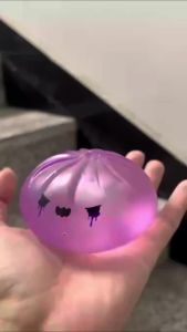 Schylling |  Glitter Halloween Ghost Dumplings Squishy Soft Slow Rebound Resilience Decompression with Steamer Stuffed Shark Bun Gift