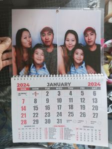 2025 WALL CALENDAR LAMINATED PHOTO FREE LAYOUT  (11X16.5 INCHES)