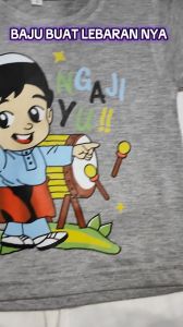 Baju Kaos Lebaran Anak Laki Laki Dan Perempuan Karakter Ramadhan Kareem Usia 1 - 10 Tahun - DTF2