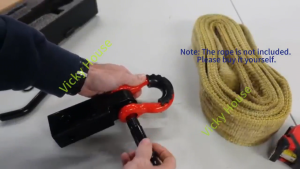 High Strength Drop Forged Steel Shackle Hitch Receiver 19 Tons Working Load Off Road Towing Rescue Accessory Kit