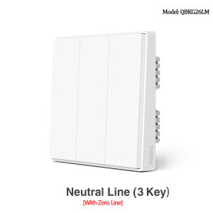 Aqara D1 Wall Switch ZigBee Smart Wireless Key Light Remote Control Fire Wire With /NO Neutral Work With Xiaomi Mi Home Homekit