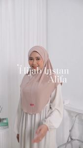 Shamira - Bergo Non Pet Tali Size L I Alifa Jilbab Non Pet 3in1 Jersey Premium I Hijab Tali Non Pad